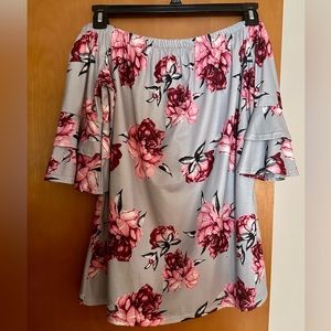 Off Shoulder Floral Top